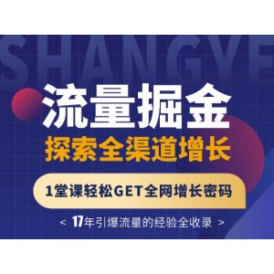 張琦流量掘金探索全渠道增長，1堂課輕松GET全網(wǎng)增長密碼