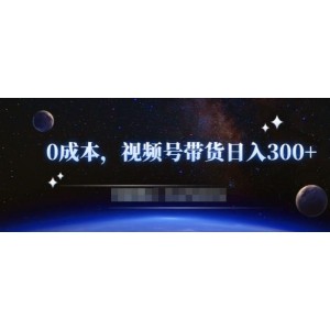 零基礎視頻號帶貨賺錢項目，0成本0門檻輕松日入300 【視頻教程】