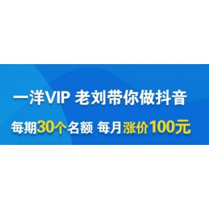 一洋電商抖音VIP，每月集訓(xùn)課 實(shí)時(shí)答疑 資源共享 聯(lián)盟合作價(jià)值580元