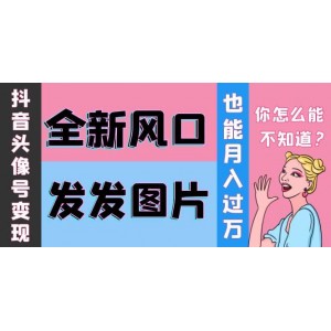 抖音頭像號變現(xiàn)0基礎(chǔ)教程