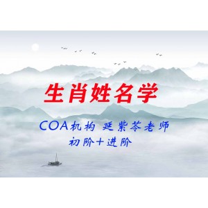 COA機(jī)構(gòu) 延紫苓老師 生肖姓名學(xué)初階+進(jìn)階