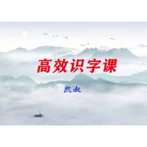 【凱叔】高效識字課