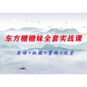 東方糖糖妹全套實(shí)戰(zhàn)課思維+拍攝+剪輯+運(yùn)營