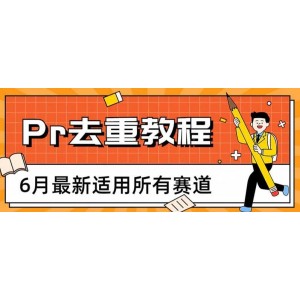 2023年6月最新Pr深度去重適用所有賽道，一套適合所有賽道的Pr去重方法