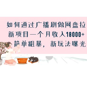 如何通過(guò)廣播劇做網(wǎng)盤拉新項(xiàng)目一個(gè)月收入18000 ，簡(jiǎn)單粗暴，新玩法曝光