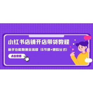 小紅書店鋪帶貨新手全攻略：零基礎(chǔ)也能玩轉(zhuǎn)開店流程（含6節(jié)精品課程+爆款打造秘籍）