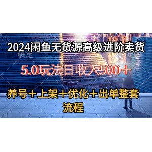 2024閑魚進階無貨源賣貨5.0版：從養(yǎng)號到出單，全套流程深度解析