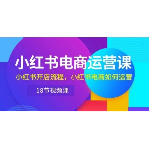 小紅書電商實戰(zhàn)指南：詳解開店流程與運營策略（18節(jié)視頻教程）