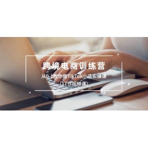 TikTok跨境電商實戰(zhàn)營：17節(jié)視頻課助你零基礎(chǔ)打造爆款小店