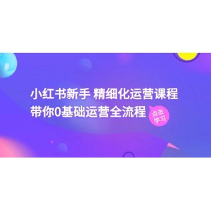 小紅書電商新手入門寶典：精細化運營全攻略，零基礎(chǔ)打造運營之路（含41節(jié)視頻課程）